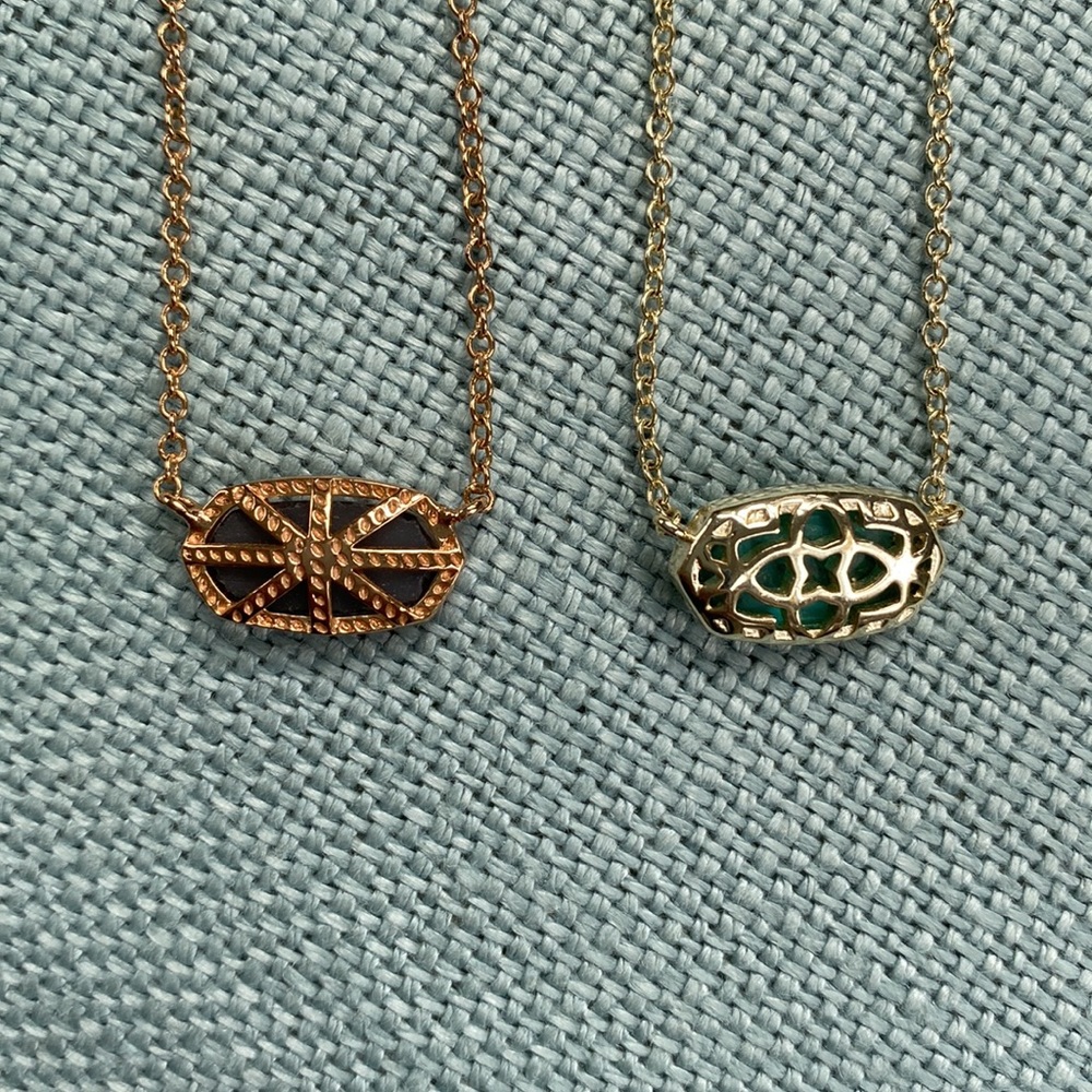 Set Two Kendra Scott Elisa Pendant Necklaces - Picture 4 of 5